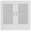 vidaXL Vitrinekast 82,5x30,5x80 cm bewerkt hout wit