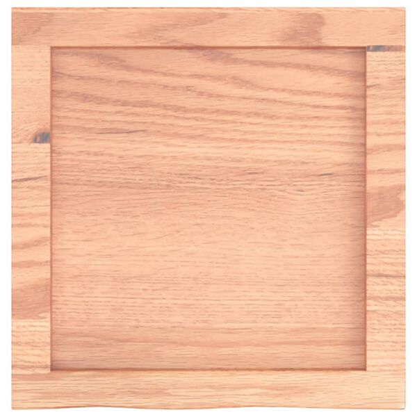 vidaXL Wastafelblad 40x40x(2-4) cm behandeld massief hout lichtbruin