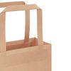 vidaXL Papieren zakken 50 st met hengsels 26x12x35 cm bruin
