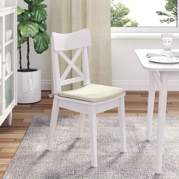 vidaXL Zitkussens 4 pcs Cr&egrave;me 40 x 40 x 3 cm Fluweel