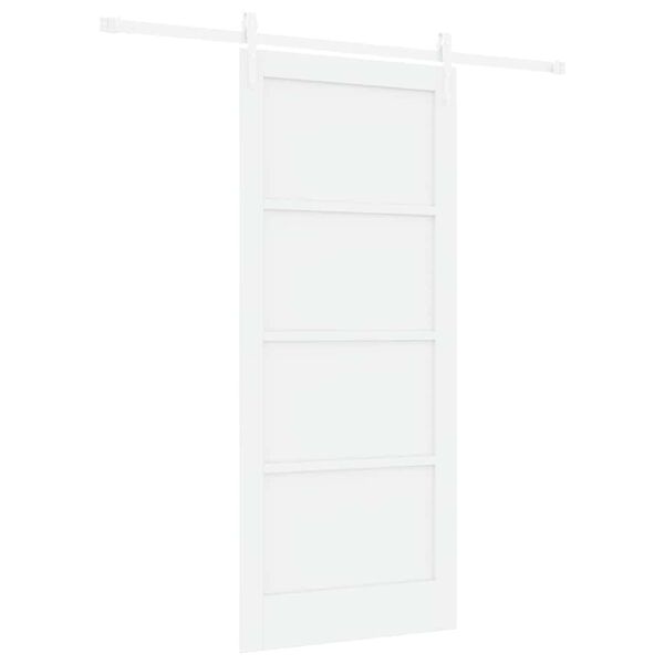 vidaXL Schuifdeur ORKDAL Wit 86 x 198,5 cm Massief grenenhout