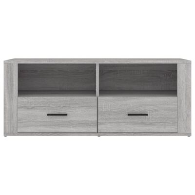 vidaXL Tv-meubel 100x35x40 cm bewerkt hout grijs sonoma eikenkleurig