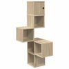 vidaXL Wandhoekplank Sonoma Eiken 48 x 48 x 120 cm Bewerkt hout