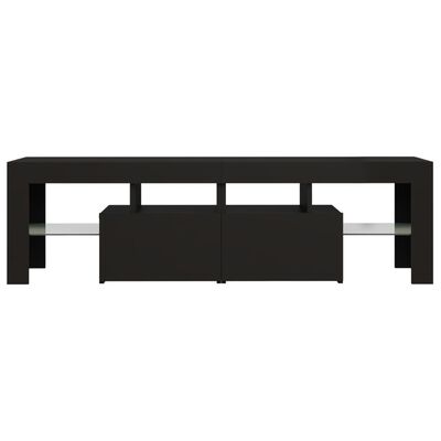 vidaXL Tv-meubel met LED-verlichting 140x36,5x40 cm zwart
