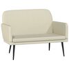 vidaXL Bankje 107x80x81 cm kunstleer cr&egrave;mekleurig