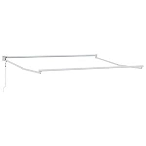 vidaXL Electric Awning Frame 3,5 x 2,5 m Wit Gepoedercoat aluminium