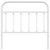 vidaXL Vervangend hoofdbord metaal wit 100 cm
