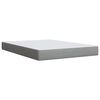 vidaXL Boxspring met matras stof lichtgrijs 140x190 cm