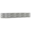 vidaXL Plantenbak 447x140x68 cm gegalvaniseerd staal zilverkleurig