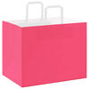 vidaXL Papieren zakken 250 st met hengsels 32x22x24 cm roze