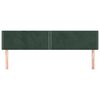 vidaXL Hoofdborden 2 st 80x5x78/88 cm fluweel donkergroen