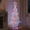 vidaXL Kerstboom met 240 LED Multikleur 180 cm Acryl