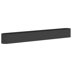 vidaXL Verhoogd Tuinbed Zwart 360 x 40 x 40 cm