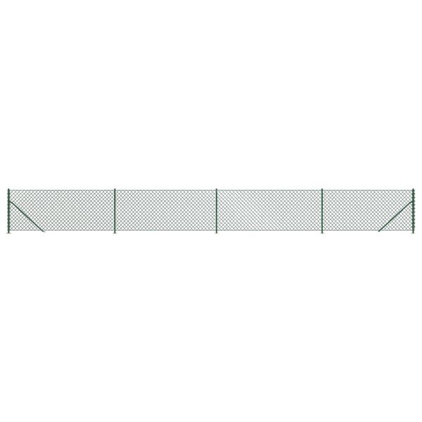 vidaXL Gaashek met flens 0,8x10 m groen