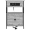 vidaXL Nachtkastje 2 pcs Grijs Sonoma 40 x 31 x 60 cm Bewerkt hout