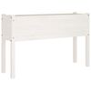 vidaXL Plantenbakken 2 st 110x31x70 cm massief grenenhout wit