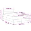 vidaXL Boxspringbed met matras met hoofdeinde Cr&egrave;me 120 x 200 cm Stof