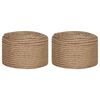 vidaXL Jute Touw 2 st 2 mm 100 m Naturel 100% Tossa jute