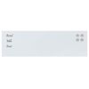 vidaXL Magneetbord voor aan de wand 100x30 cm gehard glas wit