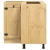 vidaXL Kast met plank Honing 60 x 32 x 40 cm Massief grenenhout