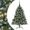 vidaXL Kunstkerstboom Groen 120 cm PVC en Plastic en Staal