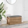vidaXL Opbergbank Artisan Eikenhout 82x42x45 cm Bewerkt Hout