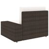 vidaXL 9-delige Loungeset poly rattan bruin