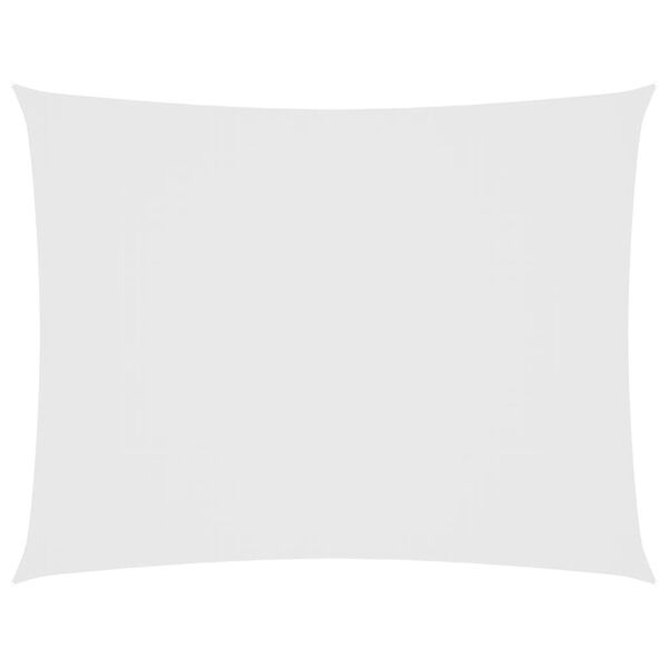vidaXL Zonnescherm rechthoekig 2,5x4 m oxford stof wit
