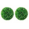 vidaXL Kunstbuxusballen met LED-verlichting 2 st 47 cm groen