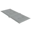 vidaXL Stoelkussens 6 st hoge rug 120x50x4 cm stof lichtgrijs
