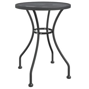 vidaXL Tuintafel &Oslash;60x72 cm metaalgaas antracietkleurig
