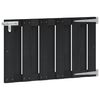 vidaXL Tuinpoort 100 x 60 cm WPC en Aluminium Zwart