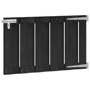 vidaXL Tuinpoort 100 x 60 cm WPC en Aluminium Zwart