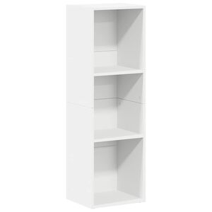 vidaXL Boekenkast/tv-meubel 36x30x114 cm bewerkt hout wit