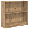 vidaXL Boekenkast 80x24x76 cm bewerkt hout artisanaal eikenkleurig