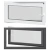 vidaXL Kelderraam RISOR 110 x 60 cm PVC en glas Antracietkleurig