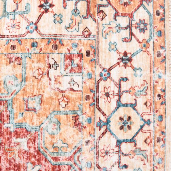 vidaXL Vloerkleed bedrukt wasbaar 120x170 cm polyester meerkleurig