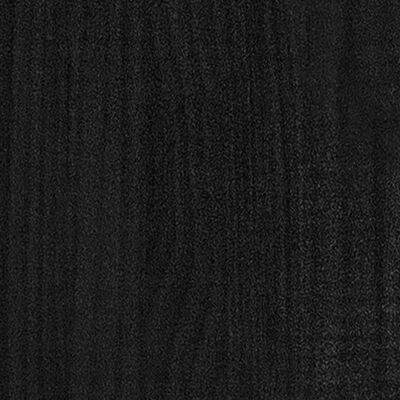 vidaXL Boekenkast/kamerscherm 40x30x103,5 cm massief grenenhout zwart
