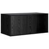 vidaXL Kattenkrat meubel Zwart eiken 100 x 49 x 45 cm Bewerkt hout