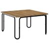 vidaXL Salontafel Artisanaal eiken 100 x 100 x 45 cm Bewerkt hout