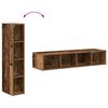 vidaXL Hangkast met opslag Oudhout 20 x 29,5 x 100 cm Bewerkt hout