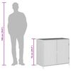 vidaXL Tuinkast 83x45x76 cm poly rattan beige