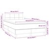 vidaXL Boxspring met matras fluweel donkergroen 120x190 cm
