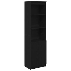 vidaXL Highboard 50x35x180 cm spaanplaat zwart eikenkleurig