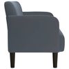vidaXL Loveseat bank 109 cm fluweel donkergrijs