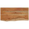 vidaXL Wandschap rechthoekig natuurlijke rand 60x30x2,5 cm acaciahout