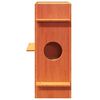 vidaXL Kattenhuis 43x43x90 cm massief grenenhout wasbruin