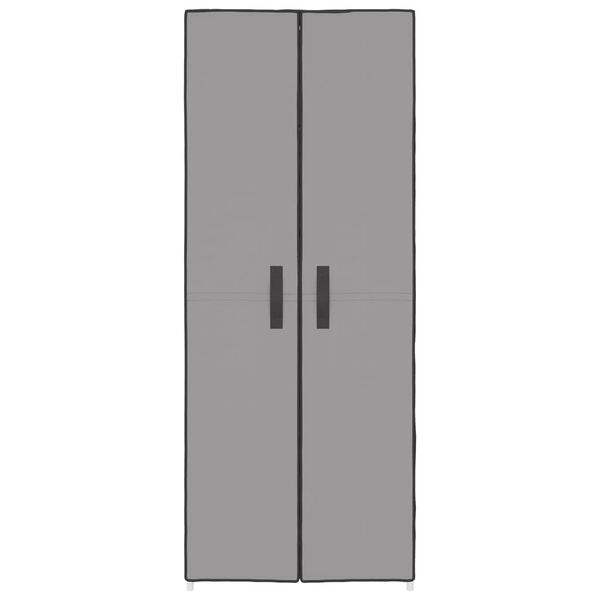 vidaXL Schoenenkast 60x30x166 cm stof grijs