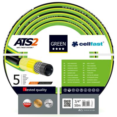 Cellfast Tuinslang ATS2 3/4" 50 m groen