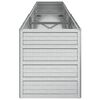 vidaXL Plantenbak verhoogd 240x40x45 cm gegalvaniseerd staal zilver